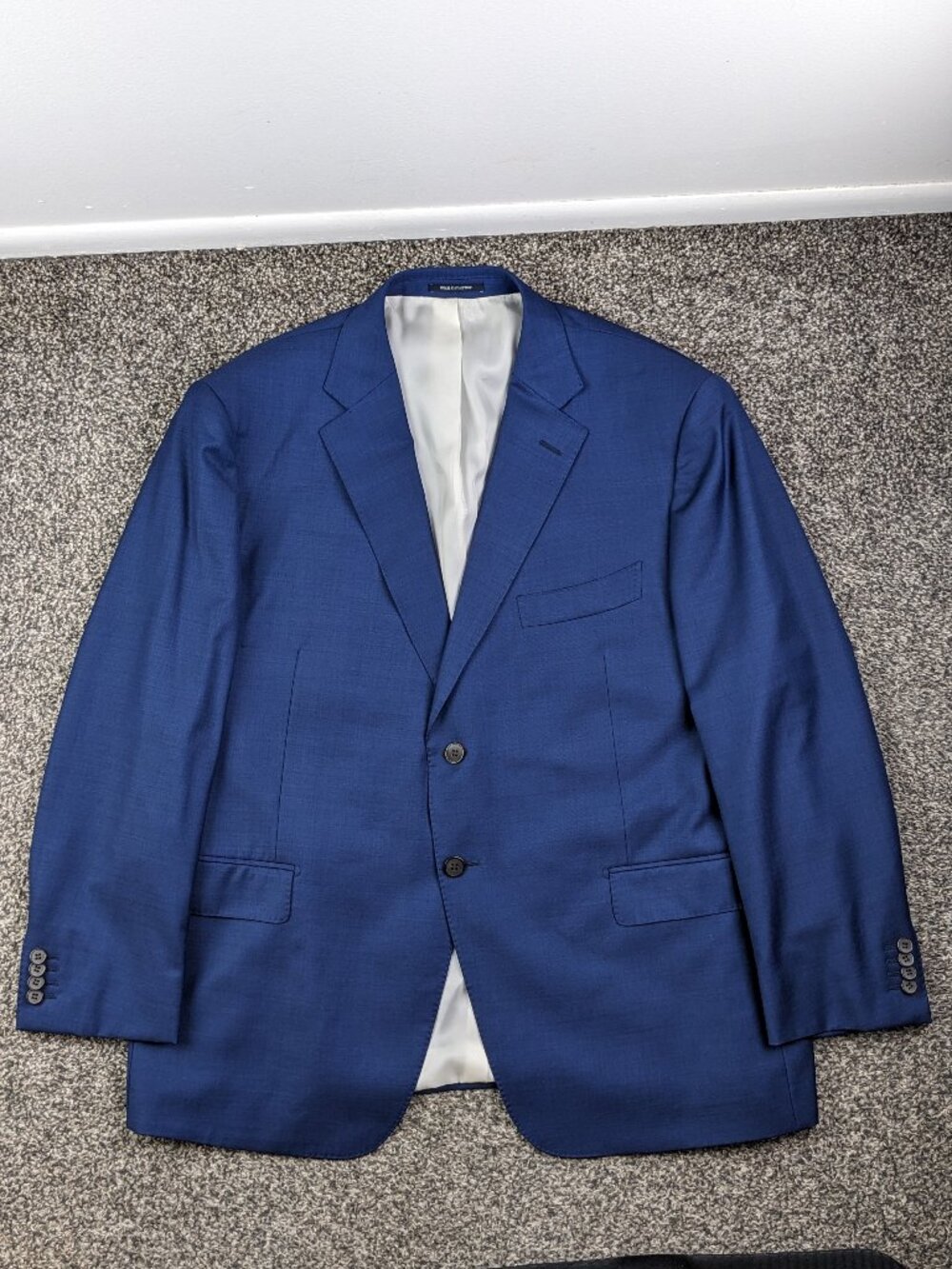 SuitSupply Sport Coat 48S Zignone Super 110s Wool Sharkskin Napoli Suit Jacket